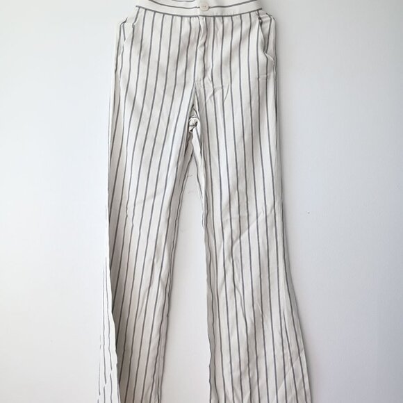 ZARA TRF High-Waisted Striped Wide-Leg Trousers – Size XS - Picture 1 of 8